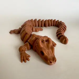 3D Printed Flexible Skeleton Dragon Lizard