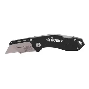 Folding Lock-Back Utility Knife – Heavy-Duty Box Cutter with Safety Lock & Replaceable Blade