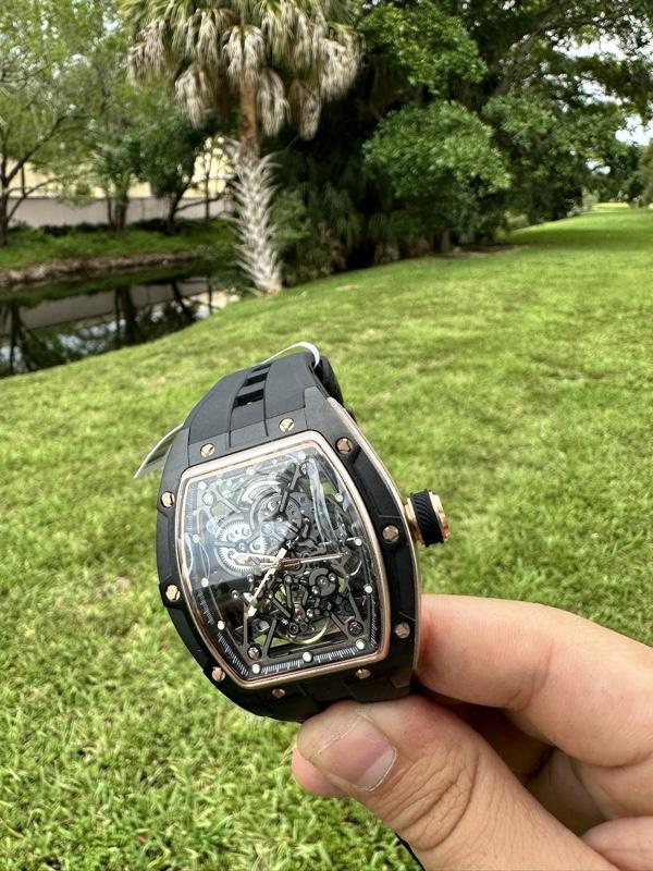 Invicta S1 Rally Automatic Men's Watch Model 49016 Rose Gold-Tone Skeleton Dial Black Silicone Strap Water Resistant Sport-Luxury Design