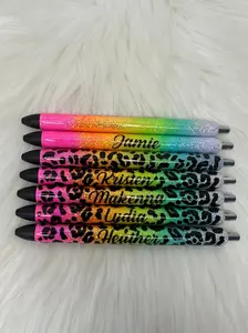 Neon Glitter Epoxy Pens with or without Leopard