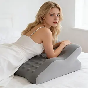 Neck Pillows Prone Sleeping Neck Pillow for Bed - Ergonomic Soft Cervical Pillow with Adjustable Head & Neck Support for Bed Reading, Binge-Watching, Scrolling, Rest & Relaxation, Side/Back/Stomach Sleeping Positions, Comfortable Neck Care for Home