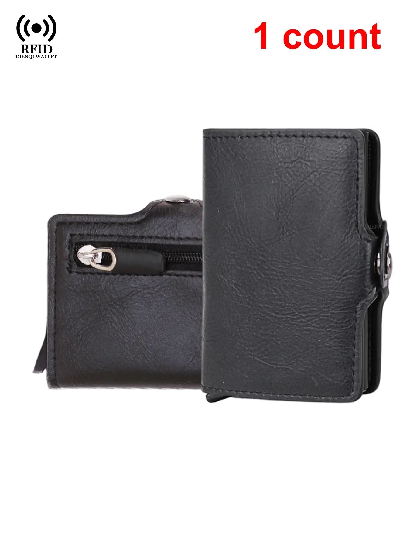 Carbon Fiber Rfid Blocking Bifold Men ID Credit Card Holders Wallet Leather Metal Business Bank CreditCard Cardholder Case Anti Theft Wallet Carteras
