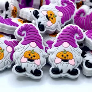 My Pumpkin and you Gnome it! Silicone Focal Beads | Halloween Theme Craft Supplies DIY