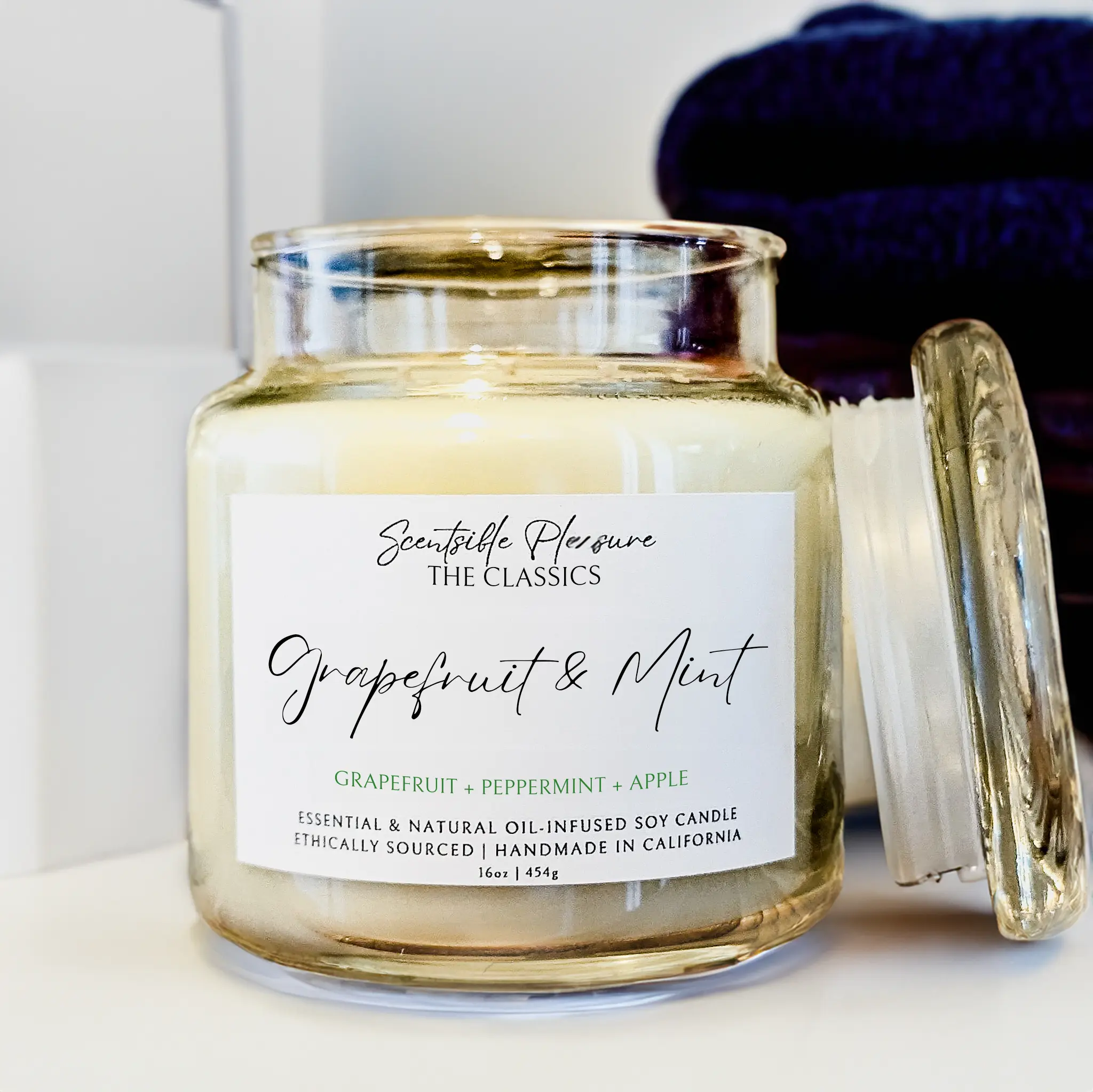 Large Luxury Soy Candles - Spring & Summer - Non-Toxic - Cruelty-Free - Eco-Friendly - Freshener - Glass - Home Decor - Scented Soy Candles