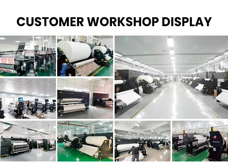 PO-TRY Roll to Roll Sublimation Printer Continuous Heat Transfer Machine for Polyester Fabric 1.9m Width