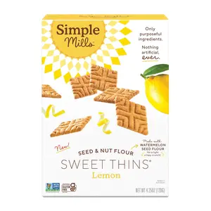 Sugar Simple Mills Lemon Seed & Nut Sweet Thins – Paleo, Nutritious Snack, 4.25 oz Coconut Honey Sesame