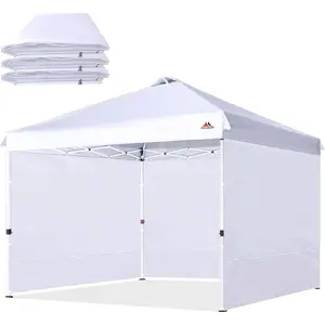3 Pack White Sidewalls and SunWalls For 10x10 Canopy Frame Only