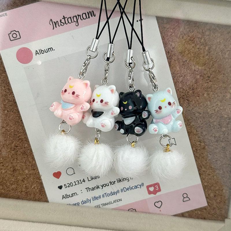 Cute Tny Cat Phone Charms | Pet Gft | Lttle Ktten Neko Acrylc - View #9
