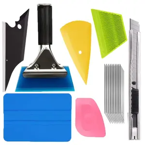 8PCS Car Window Tint Kit,Practical Car Tint Kit with Vinyl Wrap Squeegee/Blades/Knife for Easy Cars Window Filming,Professional Cars Windows Tints Tools Automotive Tools