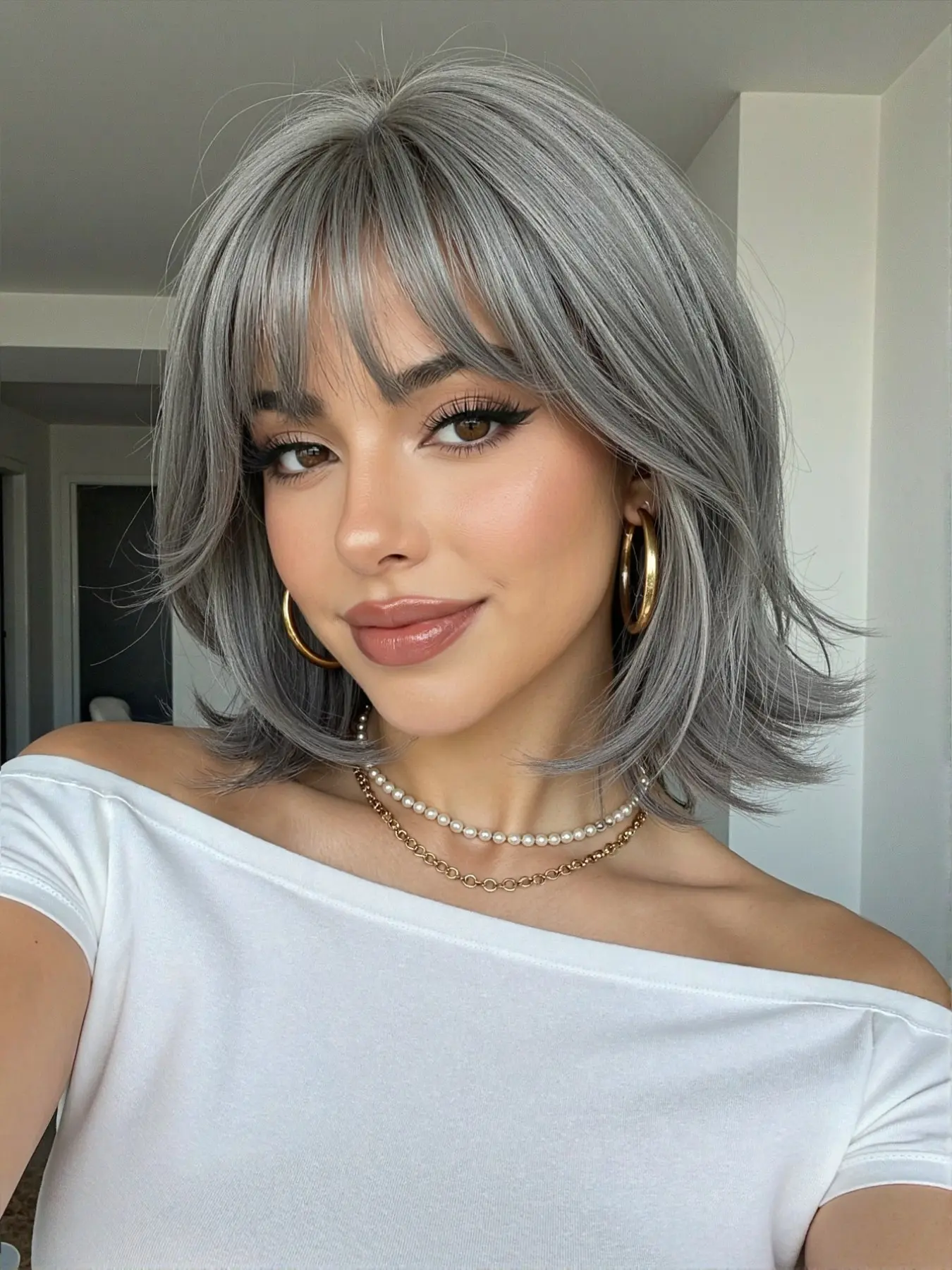 Women Short Hair Synthetic Fiber Natural Looking Wig, Curly Bob Wig, Curly Wigs, Curly Design 10 Inches Fashionable Hairstyle, Perfect for Stylish Looks & Daily Wear