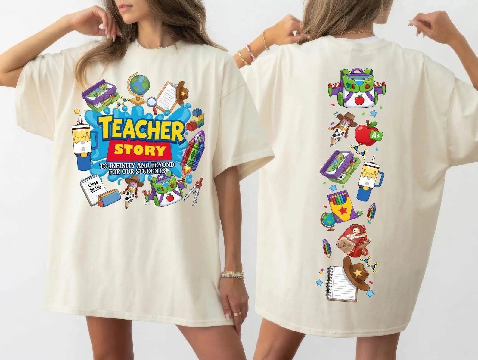 WDW Teacher Story Tee, To Infinity and Beyond For Our Students Shirt , Toy Story Inspired Shirt, Back to School Tee