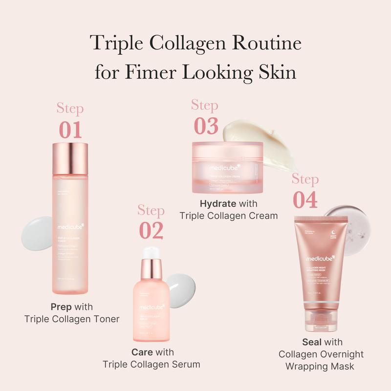 [medicube] Triple Collagen Cream (Collagen+Hyaluronic Acid+Niacinamide+Shea Butter) l Hydrating Moisturizer