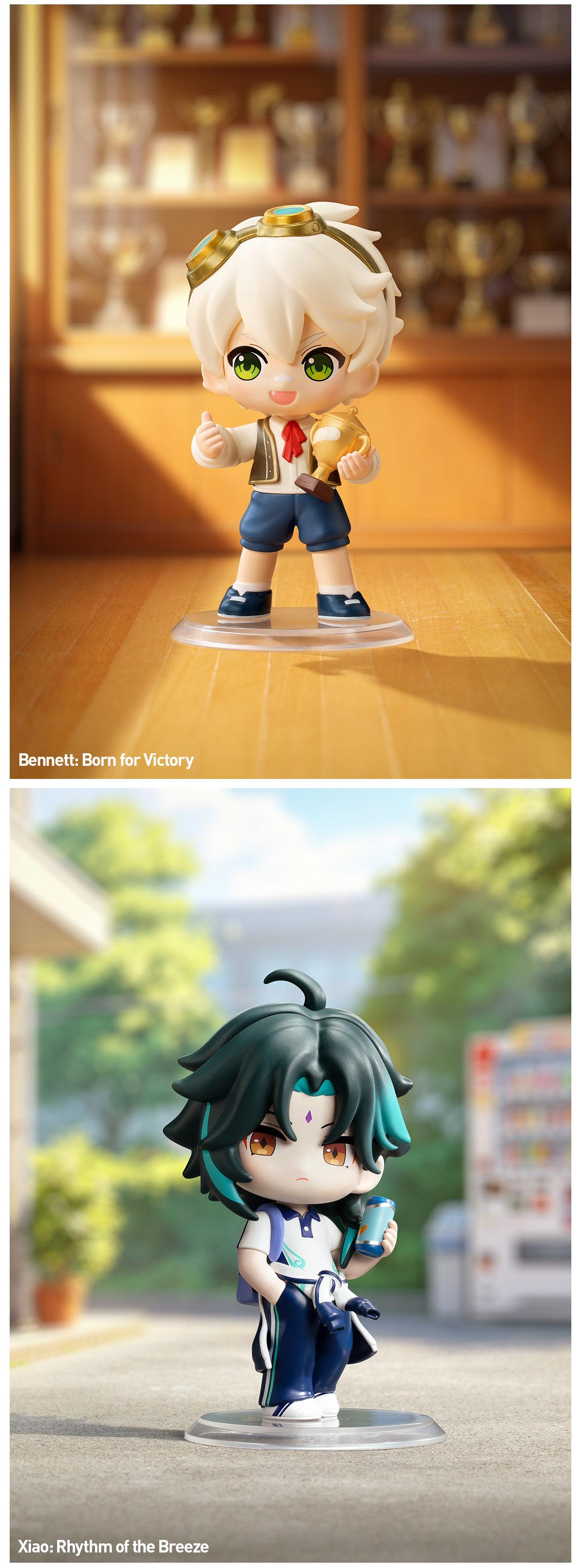 [POP NOW] POP MART Genshin Impact Academy's Light and Shadow Poetry Chibi Series Figures Blind Box, teen boy gift -Whole Set  [Ship by Aug 26th ]