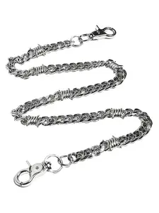 Motorcycle Wallet Chain, Durable Pocket Chain with Round Buckle, Men's Jeans Pants Accessory Chain, Boho Style, Strong and Reliable