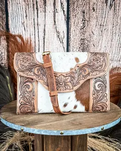Myra Bag Sienna Frost Handtooled Carve Women's Crossbody Bag