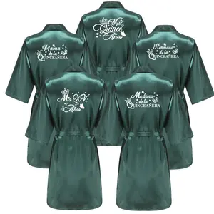 Mis XV Bathrobes Princess Sweet 15 Years Girl Birthday Party Mis Quince Años Robes Quinceanera Robe