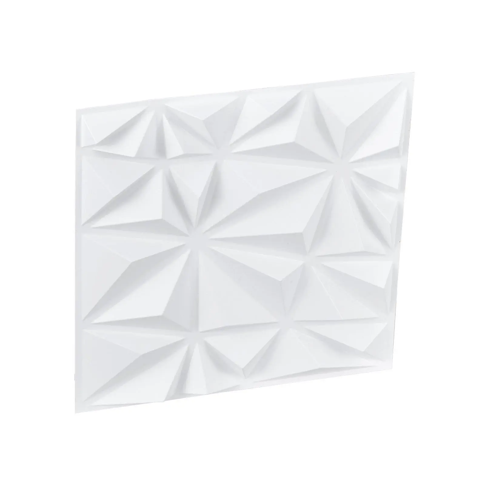 Father’s Day Gift 3D PVC Wall Panels (33-Pack, 11.81x11.81in, 32 Sq.Ft Coverage) - Diamond Matte White Textured Wall Mural, Waterproof Decorative Panels, Customizable Design for Home Improvement