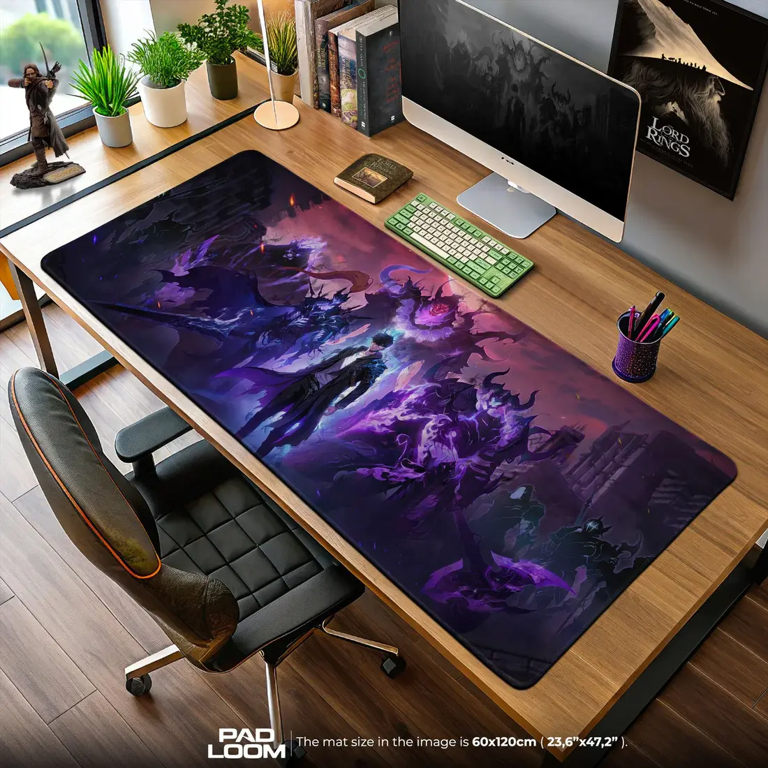 Solo Leveling Shadow Monarch Mouse Pad – Anime Gaming Desk Mat – FASTSHIPPING