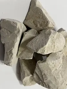 Natural Gray-White Kaolin Clay Chunks, Cosmetic & Edible Grade Slightly Sticky Raw Clay for Garden Soil, Soils, Mulches & Planting Media 4 oz (113g)