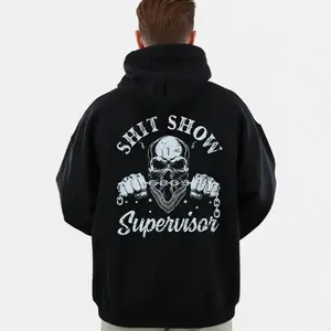 Shit Show Supervisor Shirt Back Print, Sarcastic Tshirt, Funny Sayings Hoodie, Adult Humor Graphic Tee, Unisex Regular Fit Crewneck Tee, Classic Streetwear casual t-shirt top