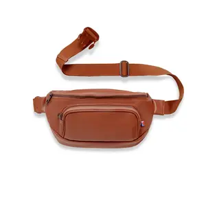 Kibou Vegan Leather Belt Bag - Brown
