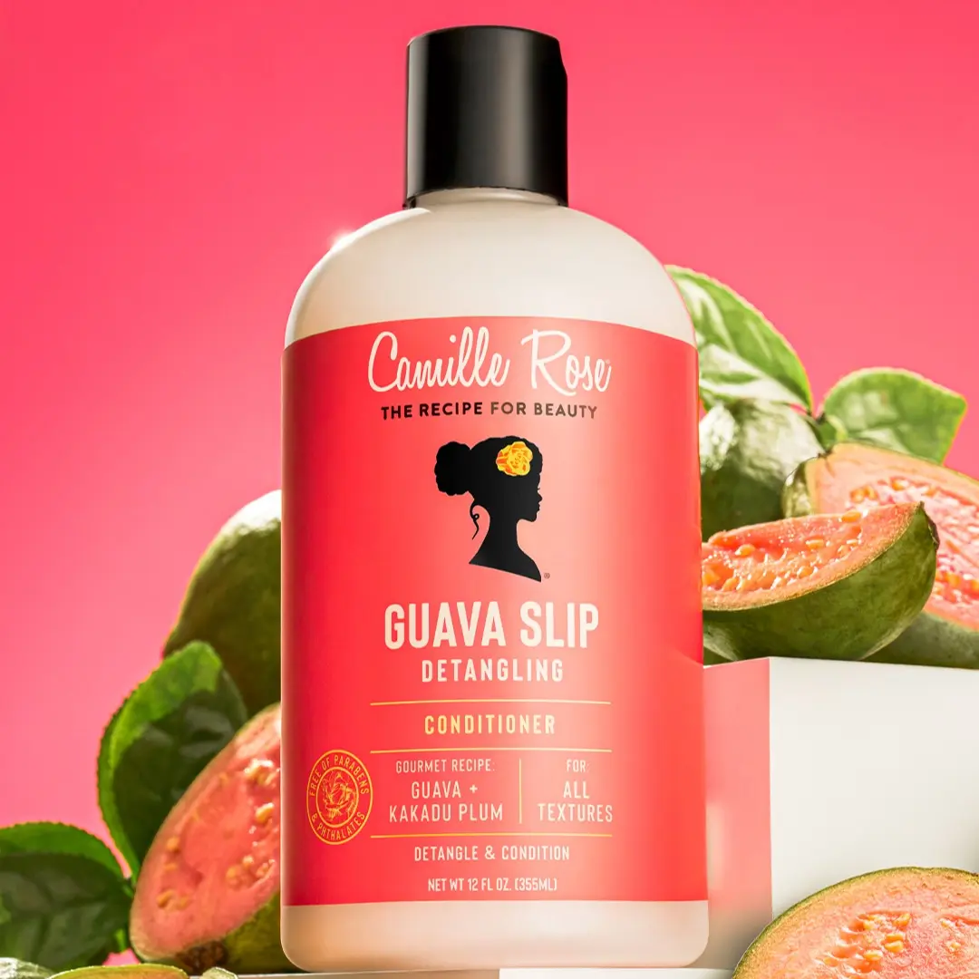 Camille Rose Guava Slip Conditioner, 12 oz, Hydrating, High-Slip Detangling & Easy Styling