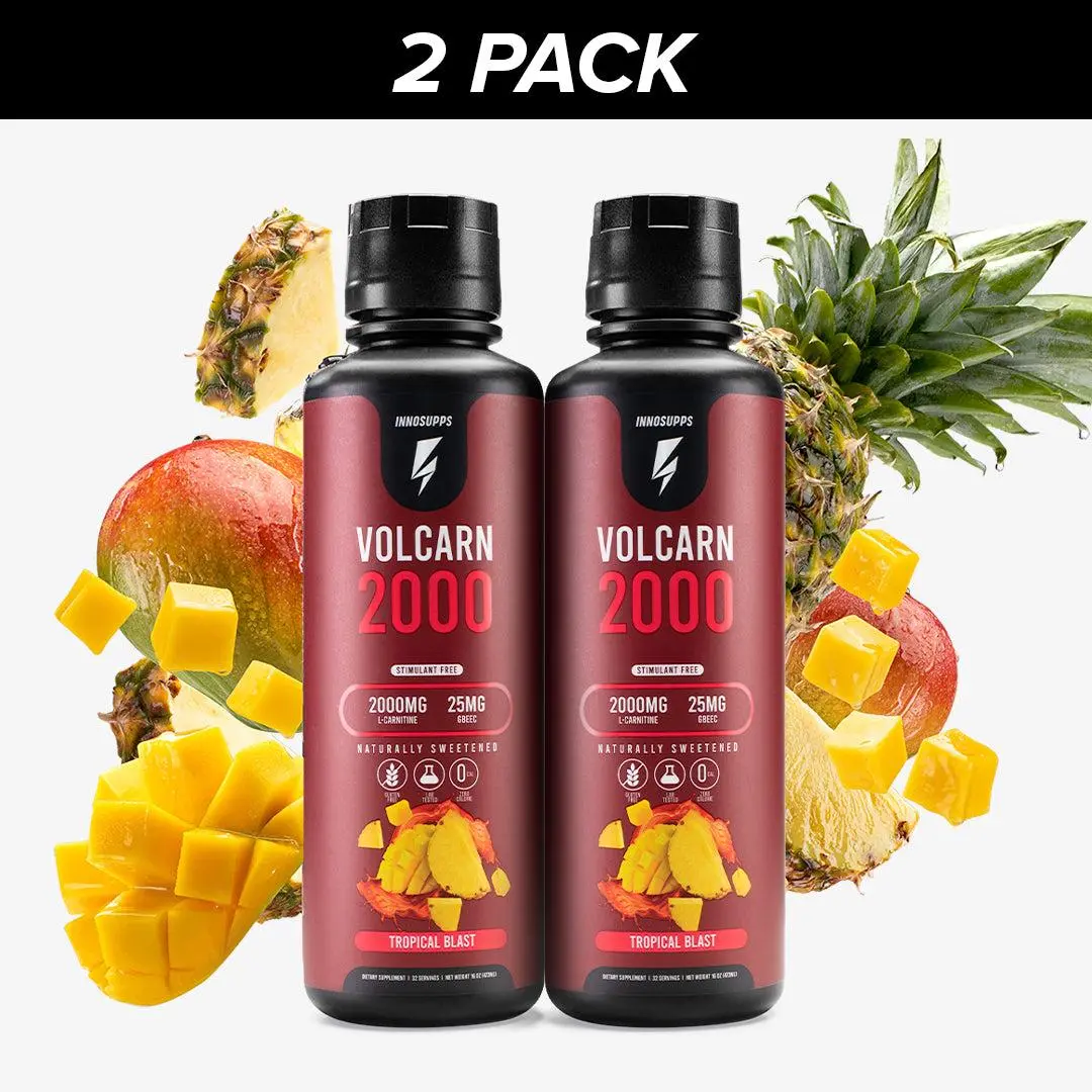 Inno Supps Volcarn 2000 – 2 Pack of Liquid L-Carnitine for Energy, Focus & Workout Performance Inno Supps Volcarn 2000 – 2 Pack of Liquid L-Carnitine for Energy, Focus & Workout Performance
