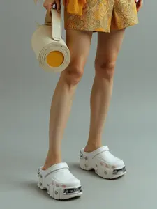 Women's Fashionable Solid Color Clogs, Casual Comfortable Breathable Non-slip Clogs, Outdoor Sports Sandals for Beach Vacation