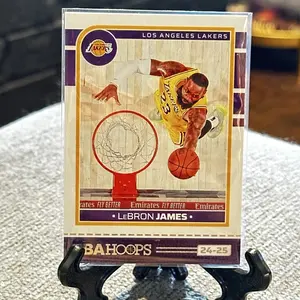 Panini 2024-25 NBA Hoops LeBron James #18 Los Angeles Lakers Tribute Insert Basketball Card #282