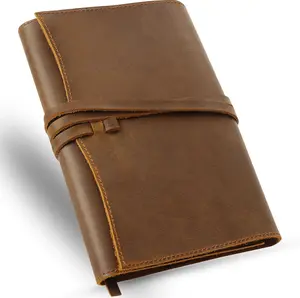 Leather Bible Cover, Durable Leather Book Cover for Men and Women, Bible Holder with Strap, Ideal Bible Cover Gift for Church Daily Use, JC61-8M
