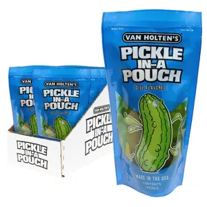 Van Holten's Pickles - Jumbo Dill Pickle-In-A-Pouch - 12 Pack Cucumbers Snacks Pickled Flavor