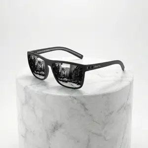 ZENOTTIC Trendy Square Polarized Sunglasses – Flexible TR90 Frame, UV400 for Daily Wear & Travel