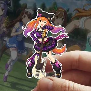 Mayano Top Gun 04 Umamusume Pretty Derby Cut-To-Size Waterproof Vinyl Sticker for Laptop Water Bottle Phones and More