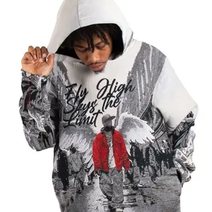 Premium Majestic Tapestry Hoodie with All Over Print for Men - Sweaters, Menswear Tops Man Pullover Long Sleeve unisex hoodie