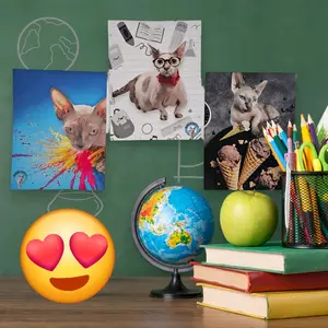 Naked Kitty Posters Gift Room Decor cat  Lover Print Artistic Decoration Photo Wall Ornaments