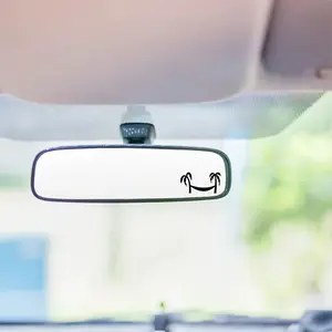 4PCS/SET Ins-Style Palm Tree Car Sticker Minimalist Line Coconut Tree Decal Suitable for Car Interiors, Backpacks, Tablets Low-Key Lazy Decor Ins-Vibe Decal for Multiple Scenes Easily Create Relaxed Atmosphere