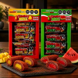 Zumba Pica Rollo 12-Piece Pack Choose Your Flavor Watermelon or Mango Snack Mangga