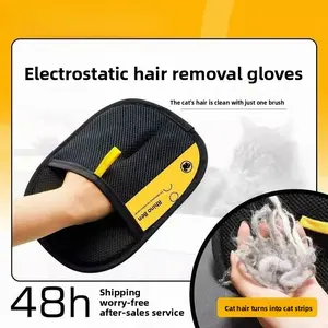 Essential Home Pet Hair Removal Glove, Dual Brush Design, Static Electricity Fur Remover, Deshedding Tool, Perfect for Cats and Dogs, Must-Have Grooming Tool