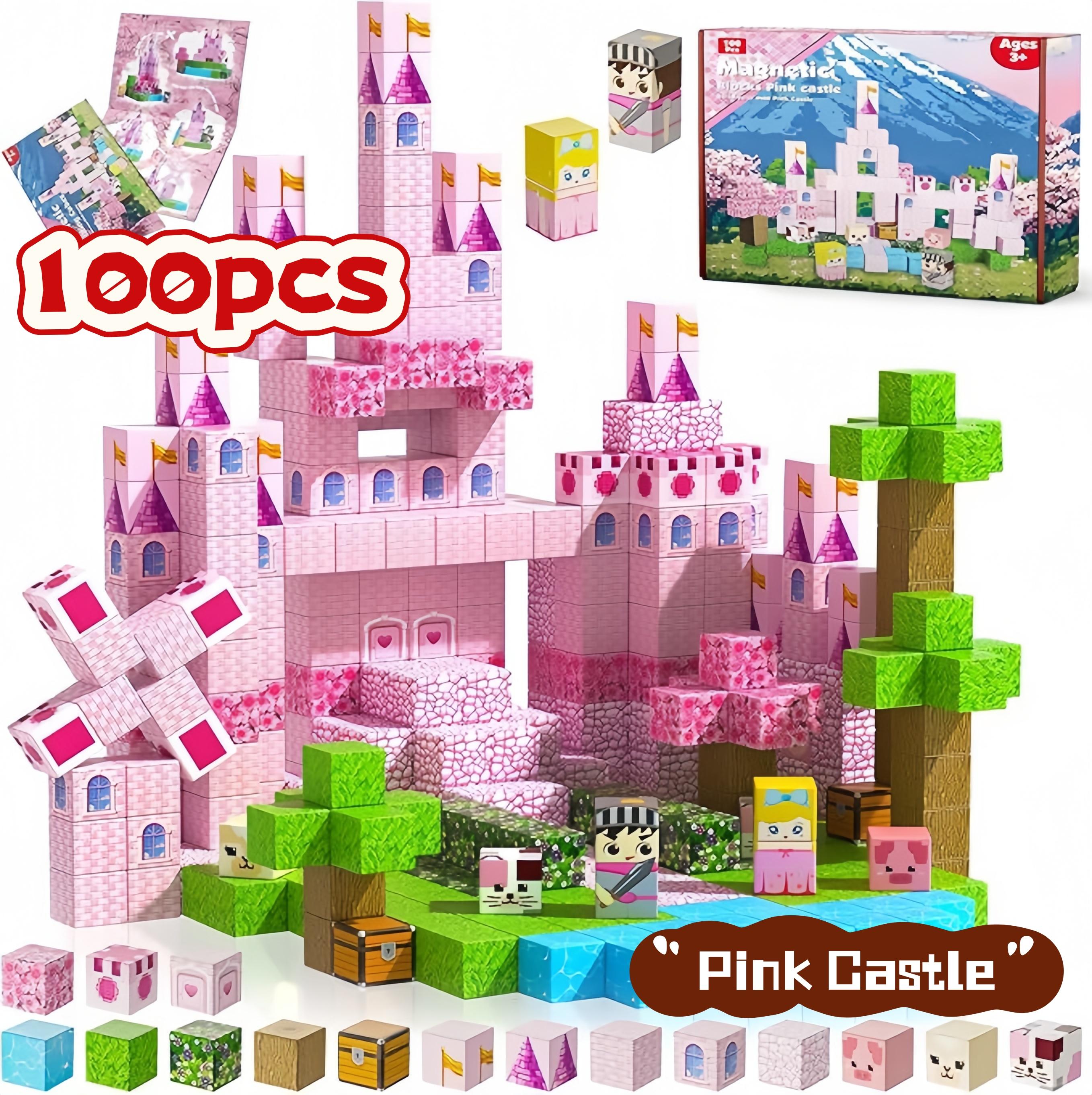 Magnetic Blocks 100PCS Magnetic Building Tiles Set, stable & easy to assemble. Fun educational STEM Montessori sensory toys for kids. Ideal birthday gifts for boys & girls, also perfect boyfriend gifts, outdoor fun series, family interactive play toys.