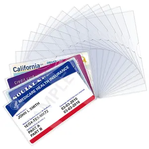 1 Pack 31Mil Ultra Clear, Durable Waterproof Card Protector - Soft Holder for Social Security, Medicare Cards (Computers & Office Desk Organizer Accessory)