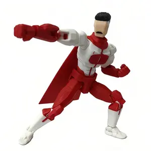 Action Figure For Invincible Boy Superhero, 3D Printed Multi-joint Poseable Articulated Figurine Collectible Desk Decoration Toy