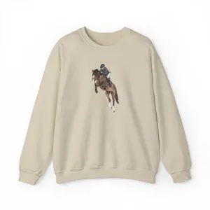 Equestrian Pullover, Hunter Jumper Top, Riding Tee, Horse, Gifts for Equestrians, Jumping Show, Horse Enthusiast Shirt