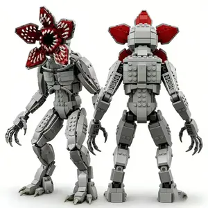 Hot TV Carnivorous Plant Giant Devil Demogorgon Vecna Model Kit Buliding Blocks Bricks Construction Toys for Kids Halloween Gifts