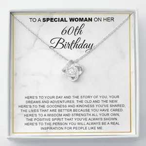 60th Birthday Gift For Her, Happy 60th Birthday, 60th Birthday Necklace, 60th Birthday Friend, Sixtieth Birthday