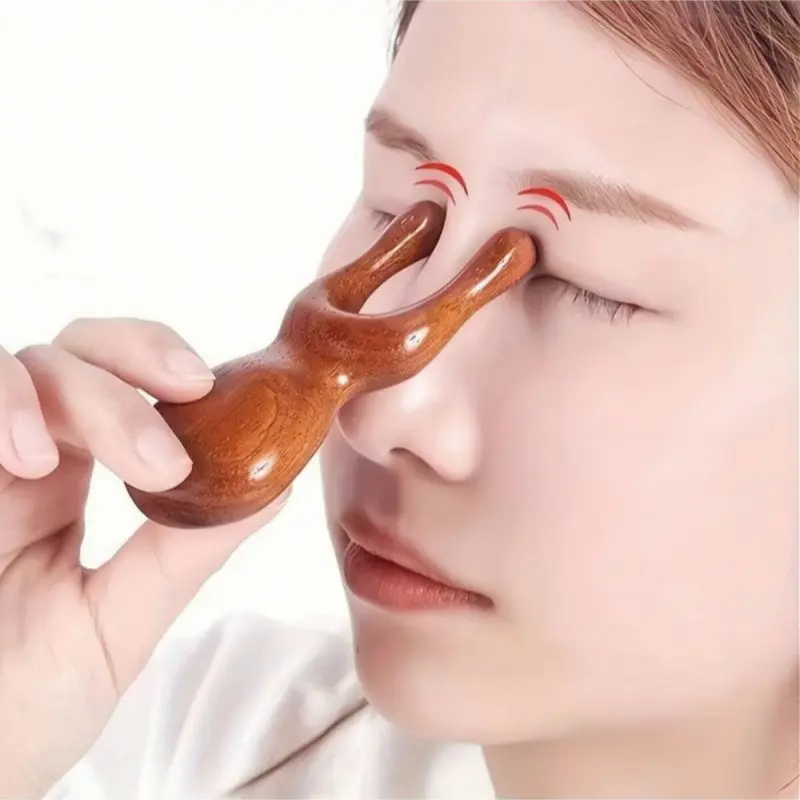【Hot Selling】Natural Wood Massage Comb, Frog Shape Sandalwood Massager Tool for Eye Ear Nose Massage, Gift for Dad Mom Girlfriend