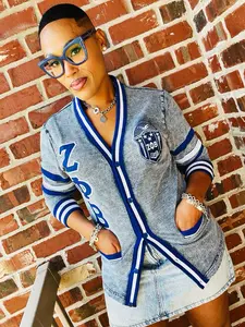 Zeta Denim Cardigan Unisex Fit
