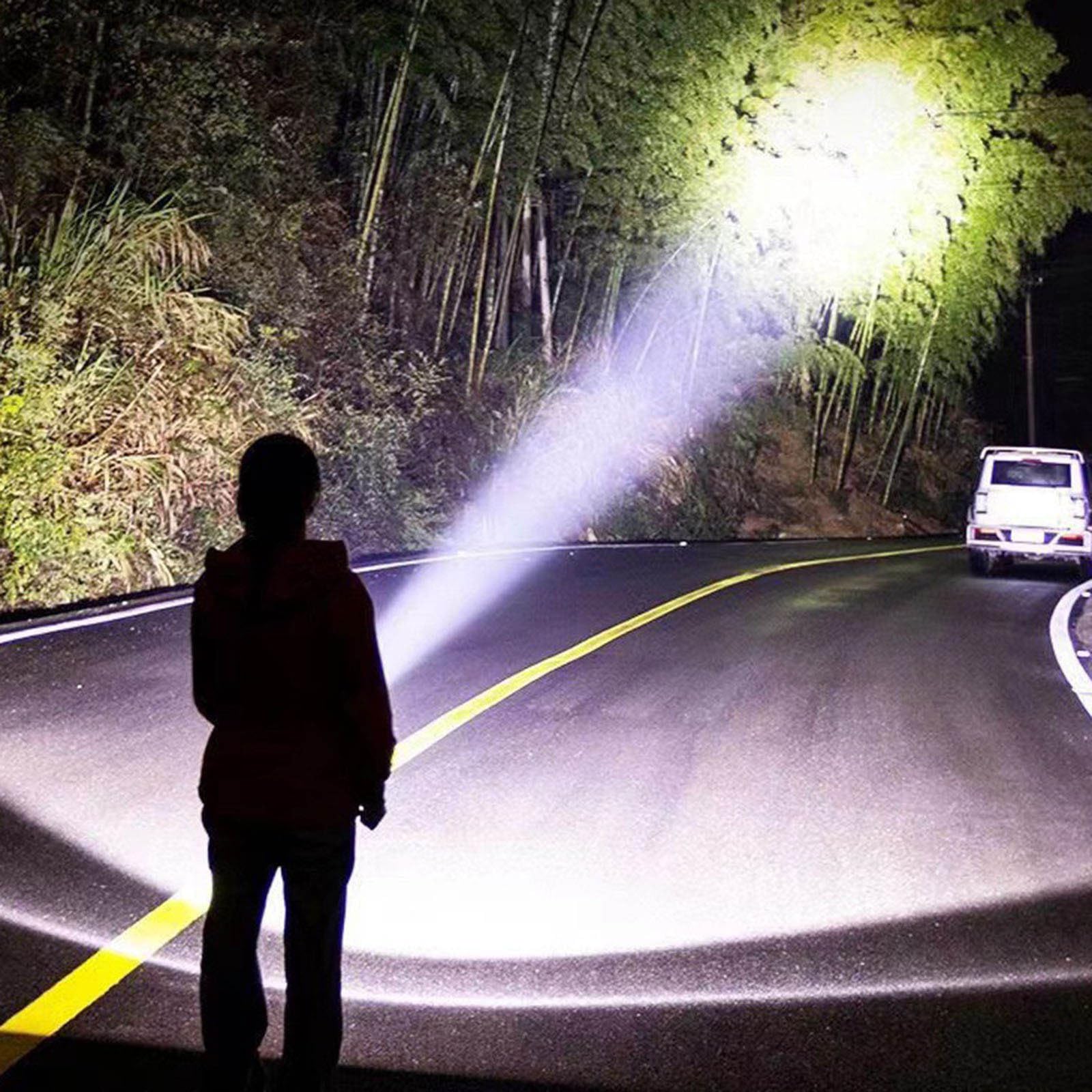 Mini Rechargeable Flashlight with Magnetic Base, Super Bright Compact EDC Flashlight 5 Modes, Portable Small Pocket Light for Camping Emergency (1 Pack, Black)