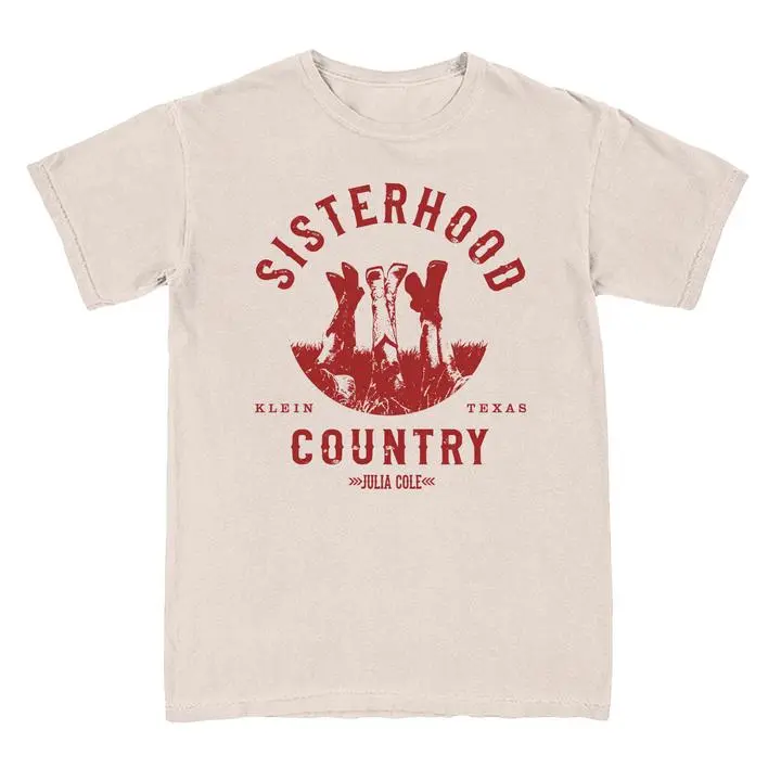 Sisterhood Country Comfort Colors Tee | Women's Sorority T-Shirt for Casual Style