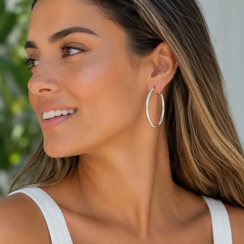 Hooks Earrings For her Silver 925, Elegant, Female