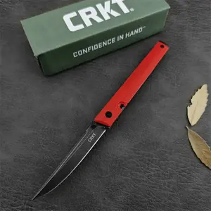Hot 7096 Jungle Folding Knife, Camping Hiking Edc Tool, 8cr13mov Blade, G10 Handle, Survival Pocket Outdoor Small Knife, Tactical Knives